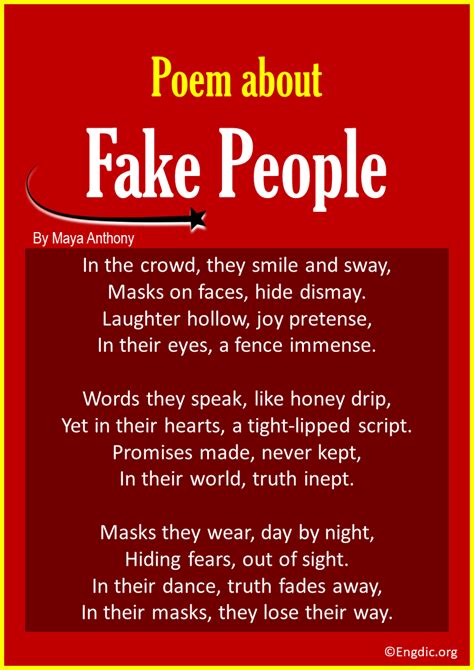 fake people poems|poems about deceptive people.